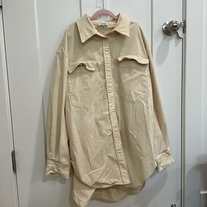 Oversized button down shirt